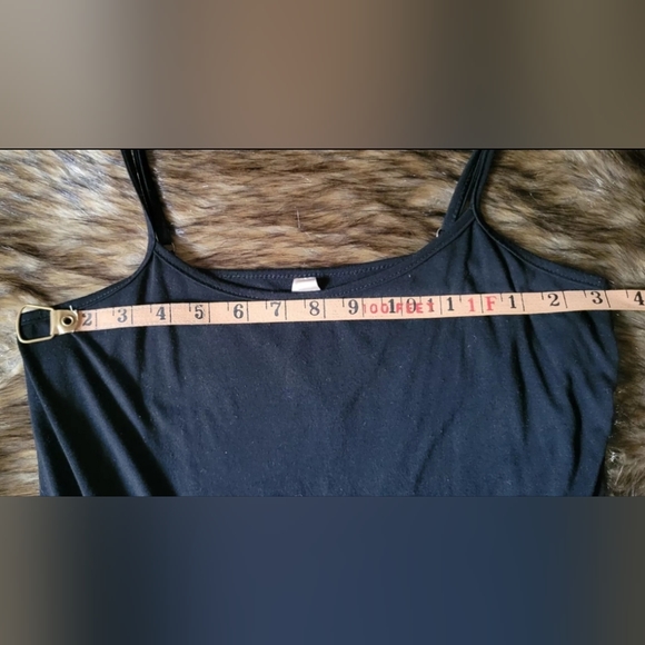 *SOLD* Mystree Boho Chic layering tank top cami tunic Dress lace layer, Black S - Picture 8 of 9